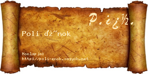 Poli Énok névjegykártya